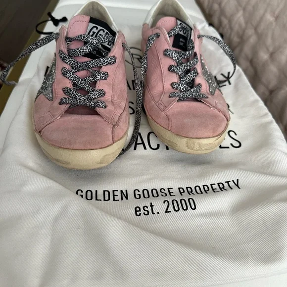 Golden Goose Pink Superstar Sneakers - Picture 3 of 6